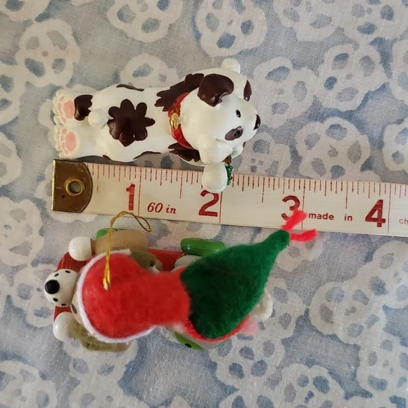 2 Christmas Ornaments Cat Ornament Dog Ornament - Picture 12 of 14